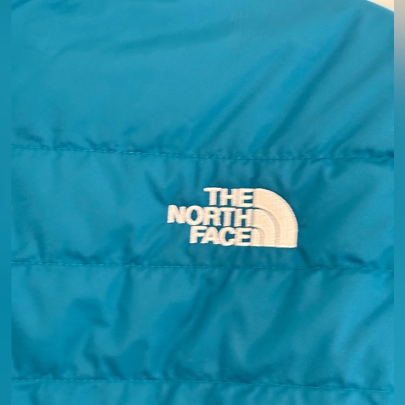 NWT North Face Girls Mossbud Reversible Jacket in Deep Lagoon Size XXS (5) - Picture 6 of 8